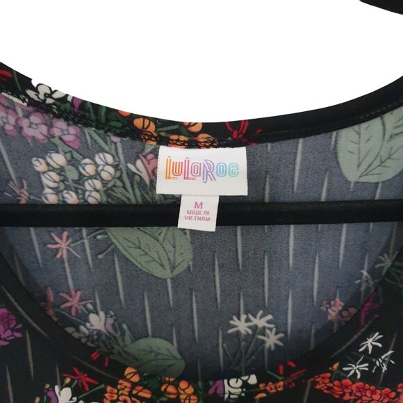 LuLaRoe Nicki M Floral Midi Dress Pockets Comfortable Stretch New Collection - Picture 2 of 8
